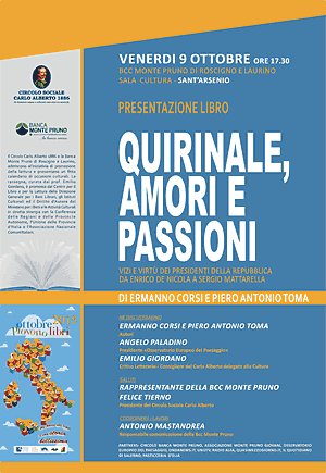 Al via la rassegna “Ottobre Piovono Libri 2015”