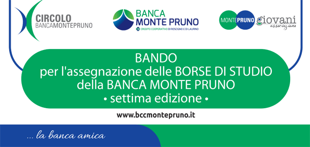 Borse di studio “Banca Monte Pruno”: prorogati i termini