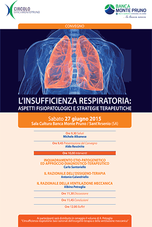 Presso la Banca Monte Pruno convegno per medici sul tema dell’insufficienza respiratoria